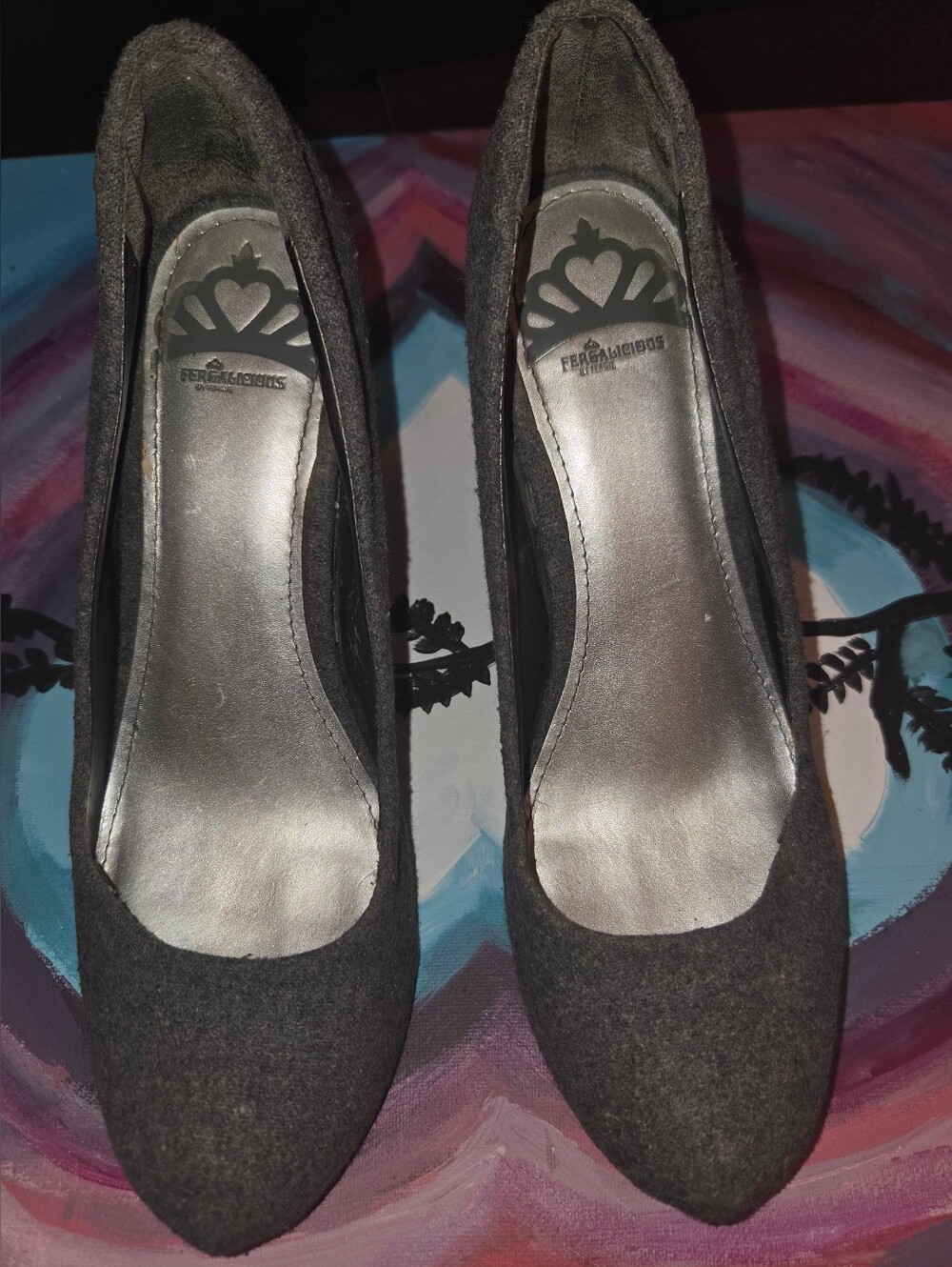 Fergalicious By Fergie Dreamer Grey Platform Wedge